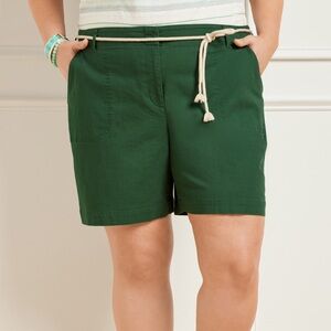 Talbots Green Belted Shorts